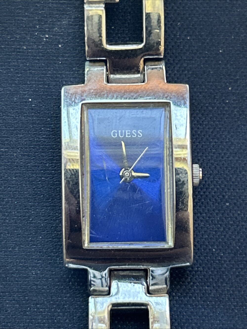Guess Silver Tone Blue Dial Women’s Quartz Watch